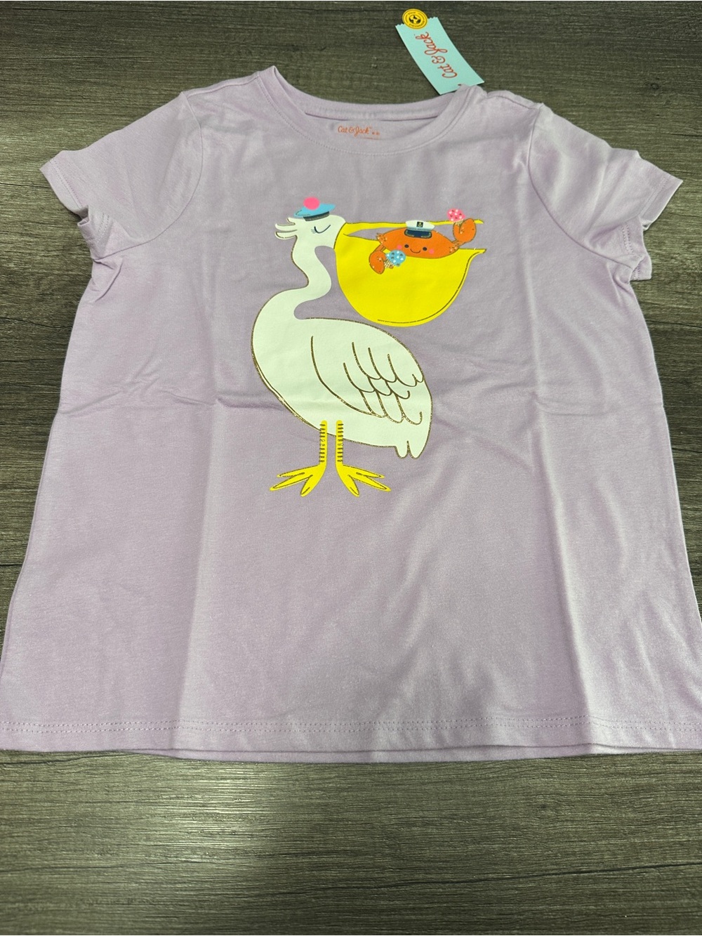 Cute Stork Graphic Tee - Light Purple - Cat & Jack